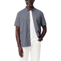 Áo Sơ Mi Lacoste Chính hãng - Gingham Fit Short-Sleeve Shirt - Màu Xanh | JapanSport CH5622-51-522