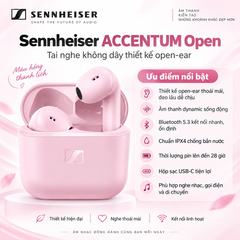 Tai nghe Sennheiser chính hãng - ACCENTUM OPEN - Màu hồng | JapanSport