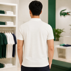 Áo Polo Lacoste Chính hãng - Men's Regular Fit Terry Polo - Màu Trắng | JapanSport PH7571-51-70V