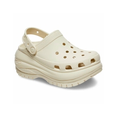 Dép Crocs Chính Hãng - Mega Crush Clogs - Màu be | JapanSport 207988-2Y2