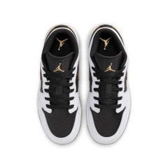 Giày Nike Chính Hãng - Air Jordan 1 Low (Big Kids) - Màu Trắng/Đen | JapanSport 553560-172