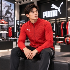 Áo Khoác Puma Chính Hãng -  TEAMFINAL Training Jacket - Màu đỏ  | JapanSport 660803-01