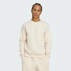 Bộ thể thao Adidas Chính Hãng - Trefoil Essentials Crew - Màu Be | JapanSport JW3526+KA0649