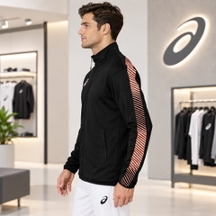 Áo Khoác Asics Chính Hãng - Training Jacket Slim Fit - Màu đen | JapanSport 2031A778