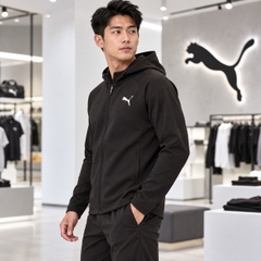Áo Khoác Puma Chính Hãng - PUMA EVOSTRIPE Warm Hooded Jacket - Màu Đen | JapanSport 684111-01