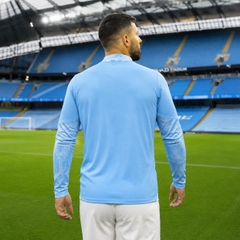 Áo Dài Tay Puma Chính hãng - Manchester City 1/4 Zip Training Top - Màu Xanh | JapanSport 781999-01