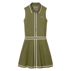 Váy Lacoste nữ ￼Chính Hãng - Lacoste Women's Ultra Dry Heritage Trim Golf Dress - Màu Xanh | JapanSport EF8581-51-6N7 nữ