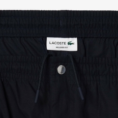 Quần Short Lacoste Chính hãng - Relaxed Fit Poplin - Màu Abysm Blue | JapanSport GH7220-51-HDE