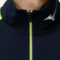 Áo Khoác Mizuno Chính Hãng - N-xt Warm-up Jacket - Màu Xanh lá/ Đen | JapanSport 32JCC210-14
