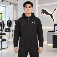 Áo Khoác Puma Chính Hãng - PUMA EVOSTRIPE Warm Hooded Jacket - Màu Đen | JapanSport 684111-01