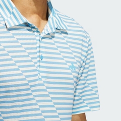 Áo Polo Adidas Nam Chính Hãng - Ultimate365 Mesh Print Polo - Màu Xanh | JapanSport IU4394