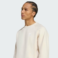 Bộ thể thao Adidas Chính Hãng - Trefoil Essentials Crew - Màu Be | JapanSport JW3526+KA0649