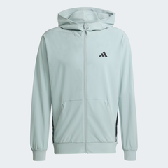 Áo Khoác Adidas Nam Chính Hãng - D4T WORKOUT FULL-ZIP HOODIE - Màu Xanh | JapanSport KA4824