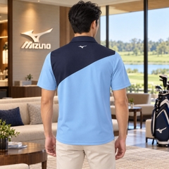Áo Polo Mizuno Chính Hãng - Golf Wear Global Model - Màu Xanh | JapanSport E2GAB003-28