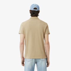 Áo Polo Golf Lacoste Nam Chính hãng - Regular Fit Cotton Blend - Màu be | JapanSport DH5522-51-02S