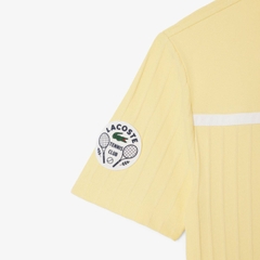 Áo Polo Lacoste Chính hãng - Ultra Dry Badge Accent Tennis Heritage - Màu Vàng | JapanSport DH8960-51-KCD