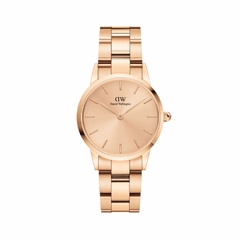 Đồng Hồ Daniel Wellington Nữ Chính Hãng - Iconic Link Rose Gold-tone Dial Ladies - Màu vàng | JapanSport DW00100401