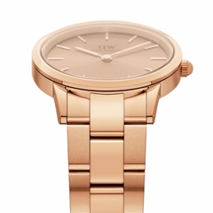 Đồng Hồ Daniel Wellington Nữ Chính Hãng - Iconic Link Rose Gold-tone Dial Ladies - Màu vàng | JapanSport DW00100401