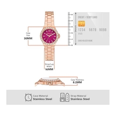 Đồng Hồ Michael Kors Nữ Chính hãng - Lennox Pink Watch 30mm | JapanSport MK7396