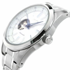 Đồng hồ Seiko Nam Chính hãng - Open Heart - SCVE049 - Màu trắng - tự động | JapanSport
