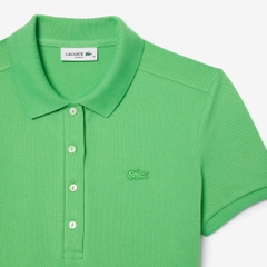 Áo Polo Lacoste nữ Chính hãng - L.12.D Slim Fit Stretch Petit Piqué - Màu Xanh | JapanSport PF5462-51-IXU