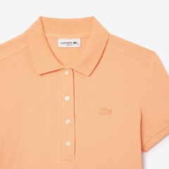 Áo Polo Lacoste nữ Chính hãng - L.12.D Slim Fit Stretch Petit Piqué - Màu Cam | JapanSport PF5462-51-IXY