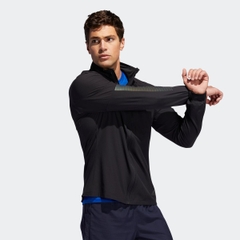 Áo Khoác gió nam Adidas Chính hãng - Rise Up N Run Jacket - Black | JapanSport DZ1575
