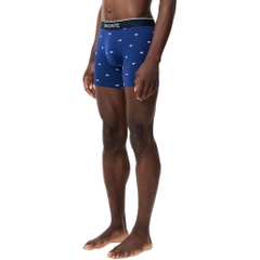 Quần Boxer Lacoste Chính hãng - 3-Pack Cotton Boxer Briefs - Màu Xám/Navy/Đỏ | JapanSport 6H1294-51-W3T