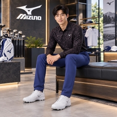 Quần dài Golf Mizuno Nam Chính Hãng - Stretch Tapered Move Pants - Màu xanh | JapanSport E2MFC524-22