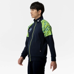 Áo Khoác Mizuno Chính Hãng - N-xt Warm-up Jacket - Màu Xanh lá/ Đen | JapanSport 32JCC210-14
