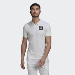 Áo Polo Adidas Chính Hãng - Polo Tennis Freelift HEAT.RDY Paris - Trắng | JapanSport HC7698