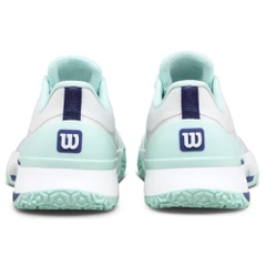 Giày Tennis Wilson Chính hãng - Wilson Intrigue Tour OC White  - Màu Trắng / Nâu / Xanh | JapanSport Wrs340110