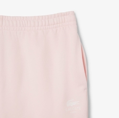 Quần Short Lacoste Chính hãng - Printed Cotton Fleece Shorts - Màu Hồng | JapanSport GH0990-51-T03