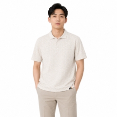 Áo Polo Puma Chính Hãng - Golf FOG Jacquard AOP Polo Shirt - Màu Be | JapanSport 633301-03