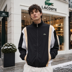 Áo Khoác Lacoste Chính hãng - Colorblock Waterproof Track Jacket - Màu Đen/Be/Trắng | JapanSport BH6978-51-IKH