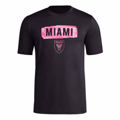 Áo Phông Adidas Nam Chính Hãng - Inter Miami CF Local Pop Short Sleeve Pre-Game T-Shirt - Màu đen | JapanSport IP0904
