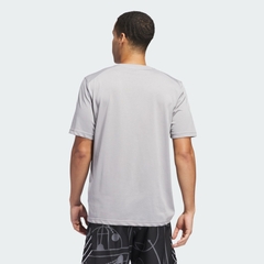 Áo thun Adidas Chính hãng - Basketball Graphic Tee - Màu Xám | JapanSport JN4712