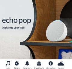 Loa Bluetooth Echo Pop Chính hãng-  Smart speaker with Alexa and Bluetooth - Màu Trắng | JapanSport