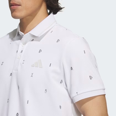Áo Polo Adidas Nam Chính Hãng - MONOGRUM SHORT-SLEEVE - Màu TRẮNG | JapanSport  JY8222