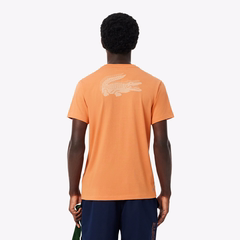 Áo Phông Lacoste nam Chính hãng - Ultra Dry Crocodile Graphic Sport T-Shirt - Màu Cam  | JapanSport TH0003-51-4AD