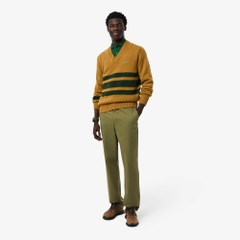 Quần dài Lacoste Chính hãng - Regular Fit Cotton Chino Pants - Màu Olive | JapanSport XH0062-51-E9F