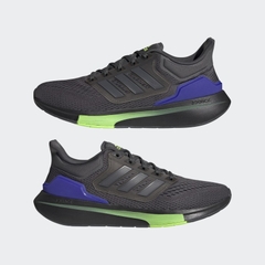 Giày chạy Adidas Chính hãng - EQ21 RUN Nam - Đen Xám | JapanSport H00515