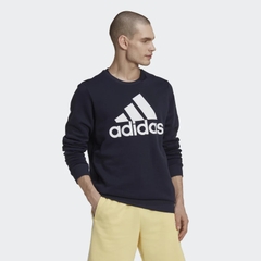 Áo Khoác Adidas Nam Chính Hãng - Essentials Big Logo Sweatshirt - Xanh | JapanSport HL2298