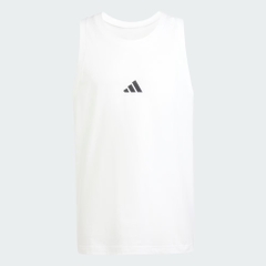 Áo ba lỗ Adidas Nam Chính Hãng - Essentials Small Logo Tank Top - Màu Trắng | JapanSport JE8984
