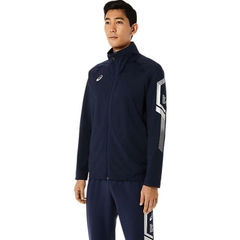 Áo Khoác Asics Chính Hãng - LIMO Fleece-Lined Stretch Knit Jacket - Màu Navy | JapanSport 2031D576-400