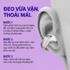 Tai nghe Bose chính hãng - Ultra Open Earbuds LE Desert Gold – Tai nghe tai mở - Màu đen vàng | JapanSport