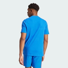 Áo Phông Adidas Nam Chính Hãng - Italy DNA Graphic Tee - Màu Xanh | JapanSport IS0617