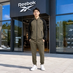 Áo Phông Reebok Chính Hãng - Contrast Panel Bomber Men's Jacket - Màu Xanh/Đen | JapanSport 100239674