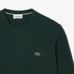 Áo Dài Tay Lacoste Chính hãng - Carded Wool Crew Neck Sweater - Màu Xanh | JapanSport  AH2916-51-YZP