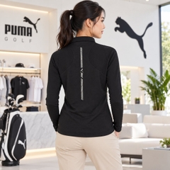 Áo Polo Dài Tay Nữ Puma Chính hãng -  Shadow Cat W ZIKU - Màu Đen  | JapanSport 638069-01